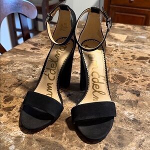 Sam Edelman Black Ankle Strap Heels